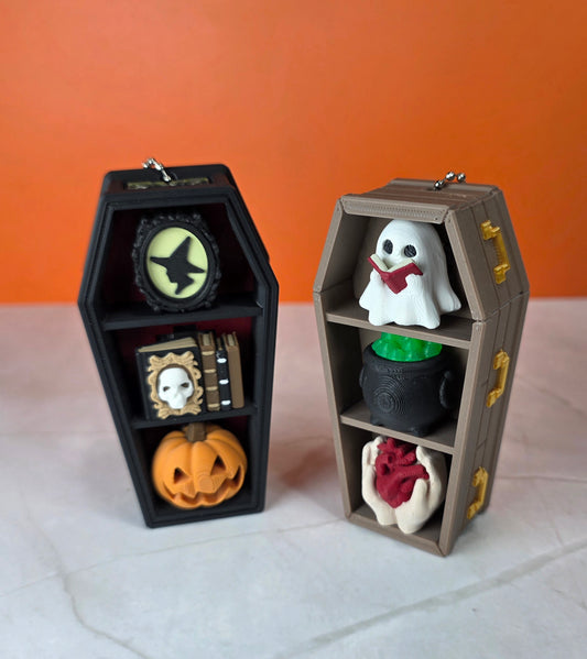 Spooky Coffin Bookshelf Clicker