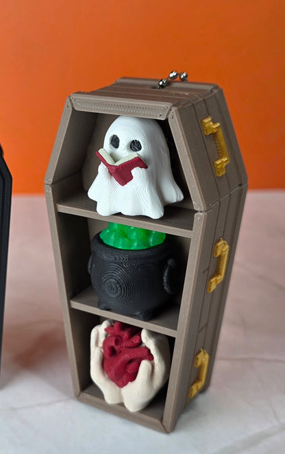 Spooky Coffin Bookshelf Clicker