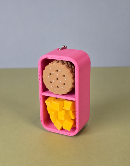 Small Bento Box Fidget Clicker Keychain/Bag Charm