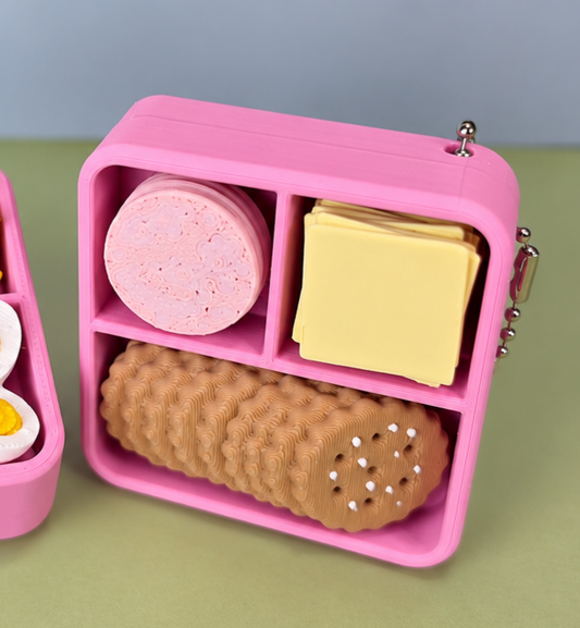 Large Bento Box Fidget Clicker Keychain/Bag Charm