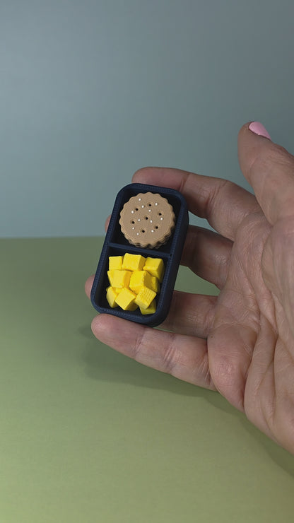 Small Bento Box Fidget Clicker Keychain/Bag Charm
