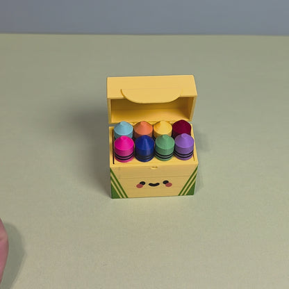 Crayon Box Fidget Clicker Keychain/Bag Charm