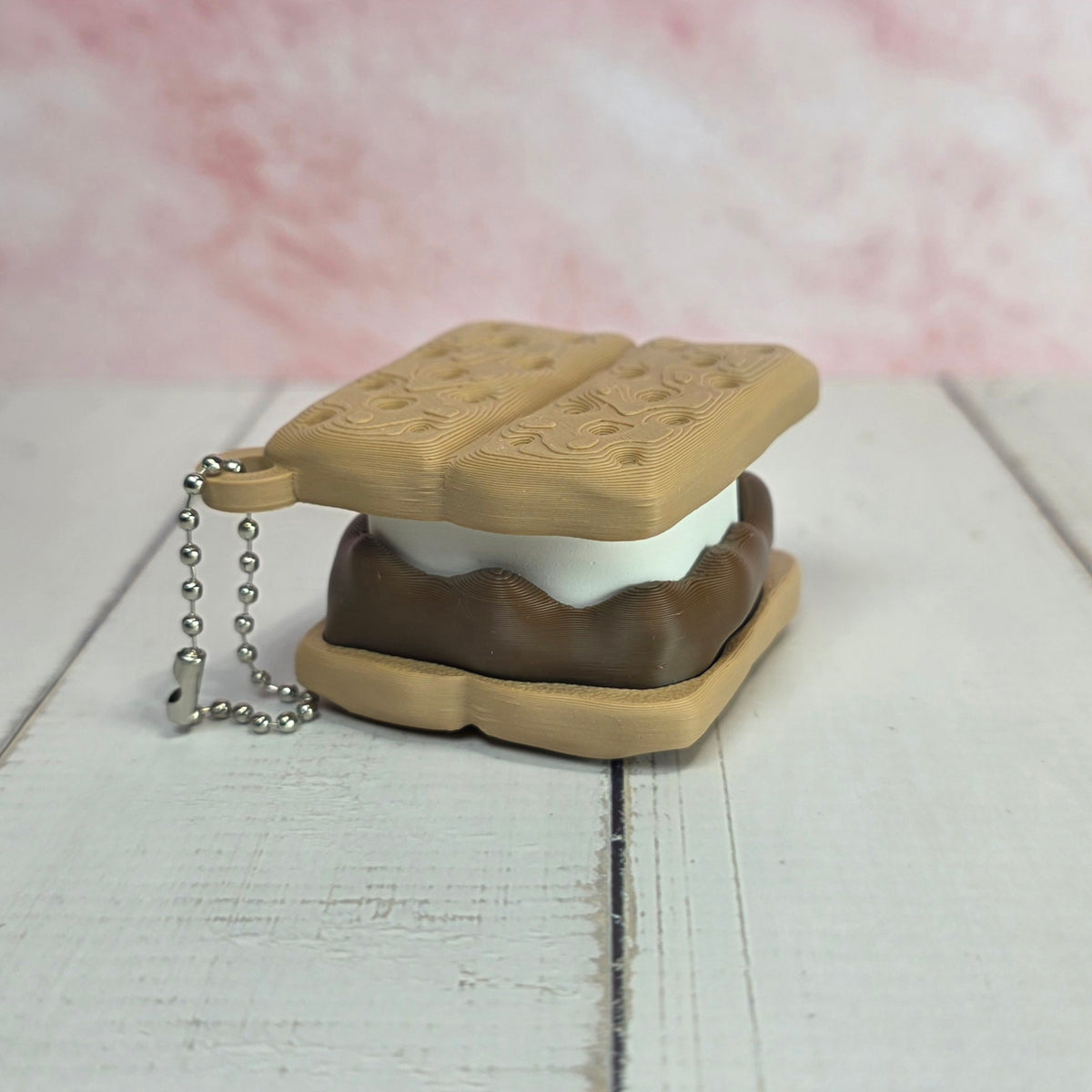 Smores Fidget Clicker Keychain/Bag Charm