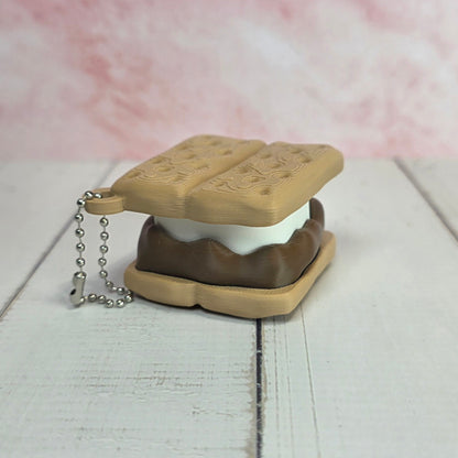 Smores Fidget Clicker Keychain/Bag Charm