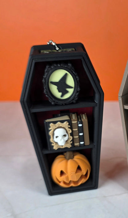 Spooky Coffin Bookshelf Clicker