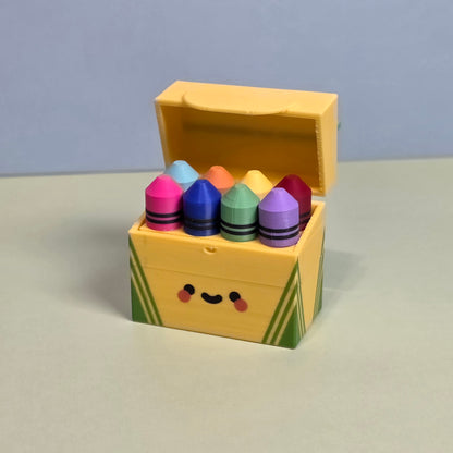 Crayon Box Fidget Clicker Keychain/Bag Charm